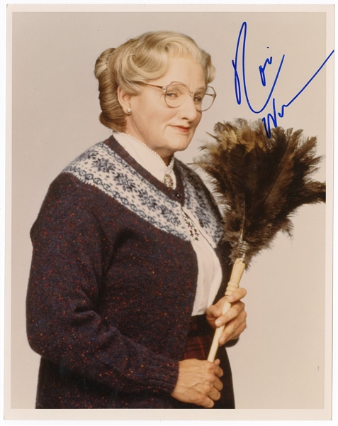 Robin Williams Signed "Mrs. Doubtfire" Photograph