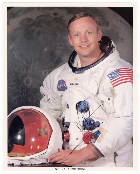 Astronaut Neil Armstrong Signed NASA Photograph