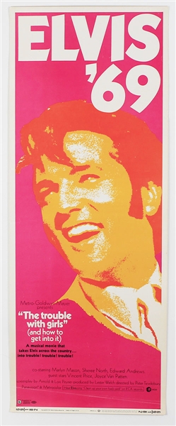Elvis Presley Original "Elvis 69" U.S. Movie Insert Poster