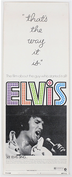 Elvis Presley Original "Thats The Way It Is" US Movie Insert Poster
