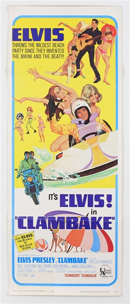 Elvis Presley Original "Clambake" U.S. Movie Insert Poster