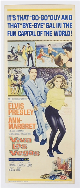 Elvis Presley Original "Viva Las Vegas" U.S. Movie Insert Poster