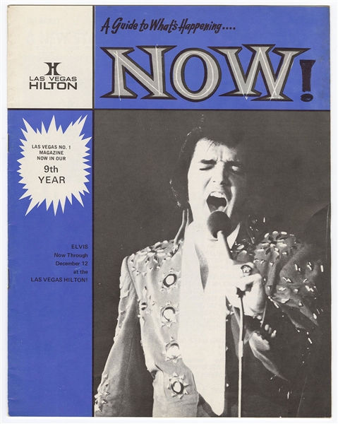 Elvis Presley Original 1976 Las Vegas Hilton "Whats Happening Now" Magazine