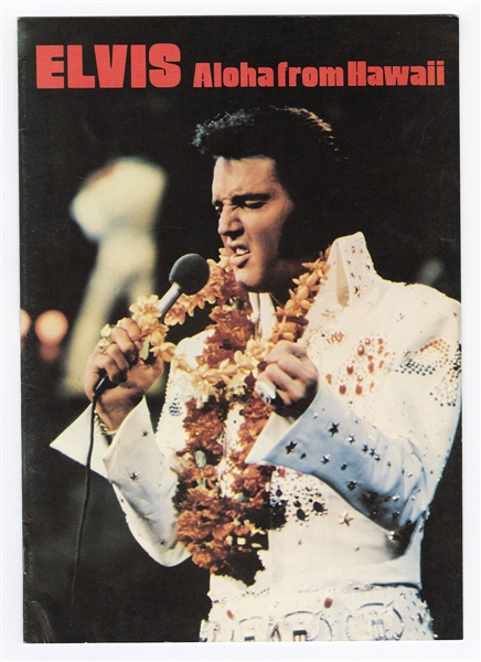 Elvis Presley Original "Aloha From Hawaii" Souvenir Photo Program