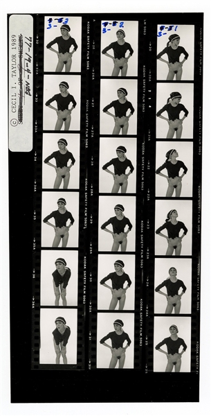 Madonna Original Earliest Known Nude Cecil Taylor Stamped Contact Sheet