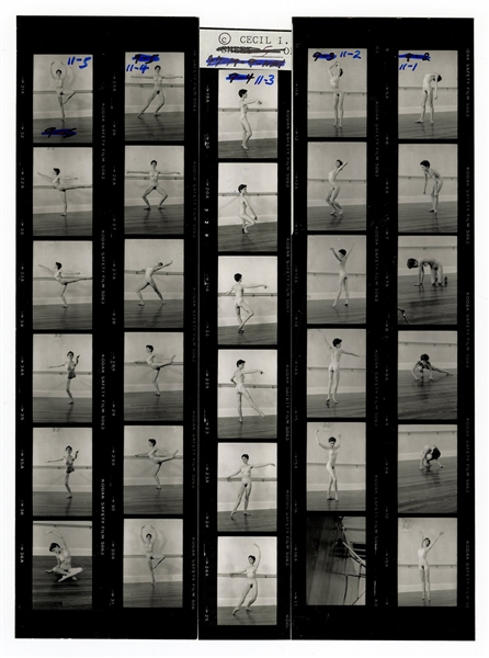 Madonna Original Earliest Known Nude Cecil Taylor Stamped Contact Sheets