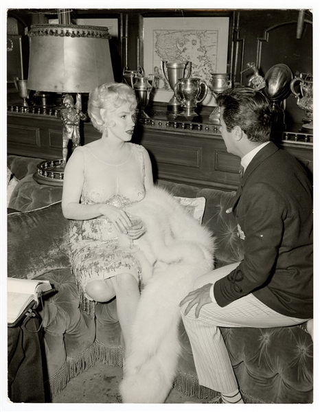 Marilyn Monroe & Tony Curtis  "Some Like It Hot" Original 11 x 14 Movie Set Photograph