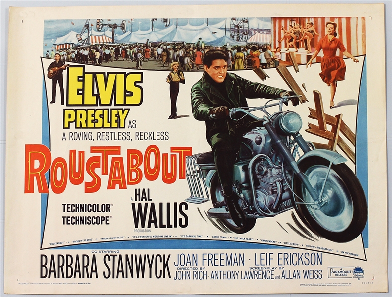 Elvis Presley "Roustabout" Original Movie Poster