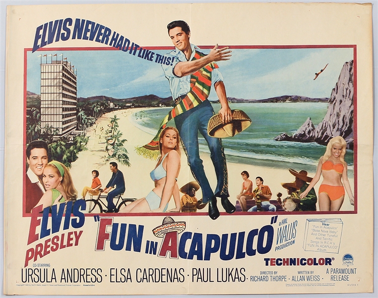 Elvis Presley "Fun In Acapulco" Original Movie Poster