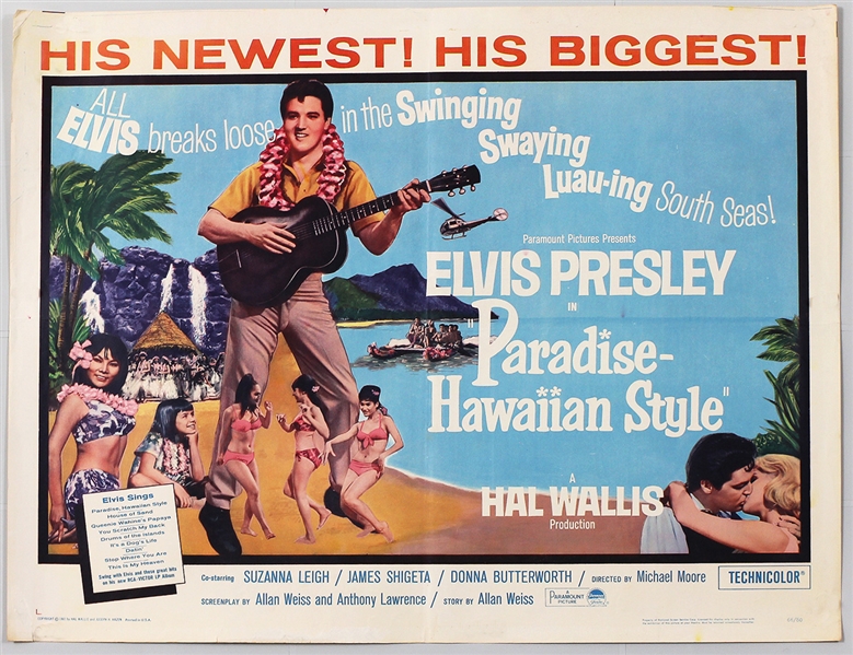 Elvis Presley "Paradise - Hawaiian Style" Original Movie Poster