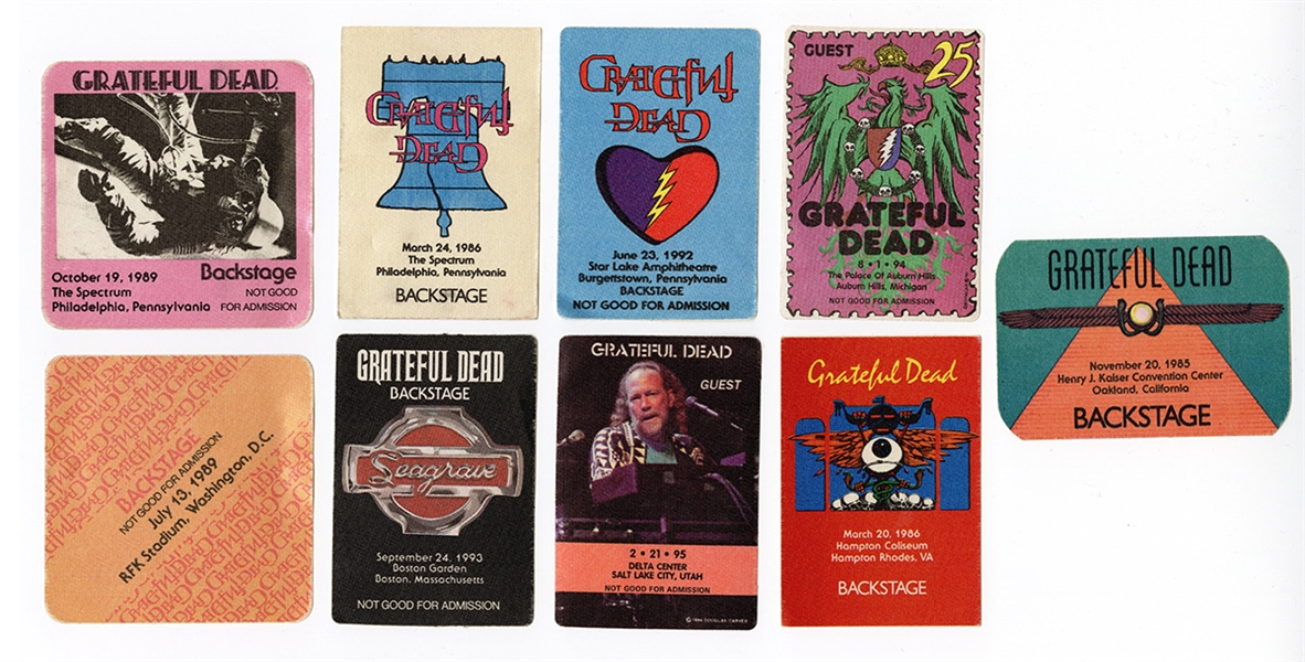Grateful Dead Backstage Concert  Pass Archive