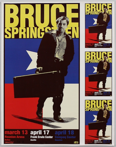 Bruce Springsteen Original Uncut Printers Concert Poster and Handbill Sheet