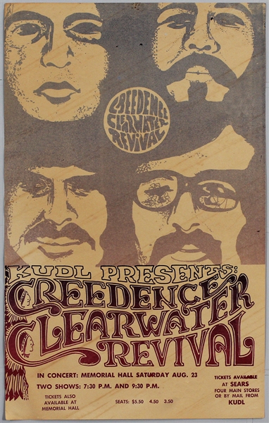 Creedence Clearwater Revival Original Concert Poster