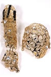 Madonna Harpers Bazaar Magazine Worn "Golden Queen" Custom Iron Gold Glove and Shoulder Cover