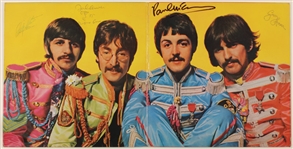 Beatles Signed “Sgt. Peppers Lonely Hearts Club Band” Album Display Authenticated by Frank Caiazzo