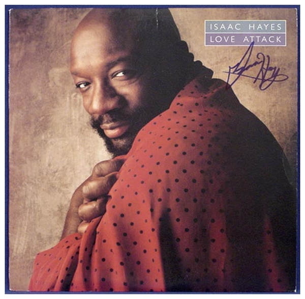 Isaac Hayes Signed "Love Attack" Album