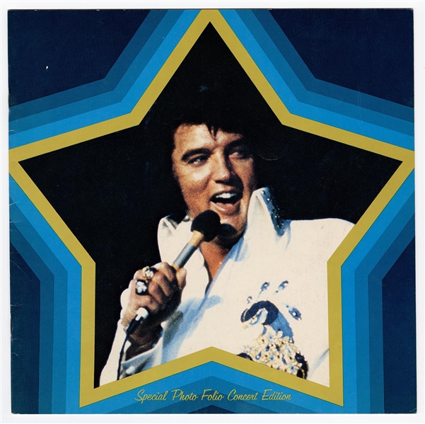 Elvis Presley Original Las Vegas 1973 Special Photo Folio Concert Edition (Blue Cover)