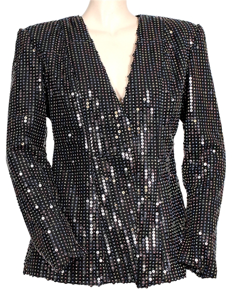 Beyoncé Jay-Z OTR II World Tour Worn Custom Black Sequin Jacket 