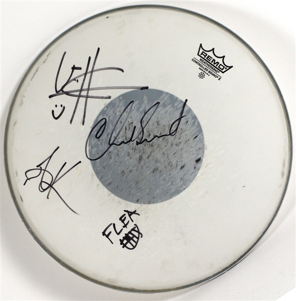 Red Hot Chili Peppers Signed Remo Drum Head
