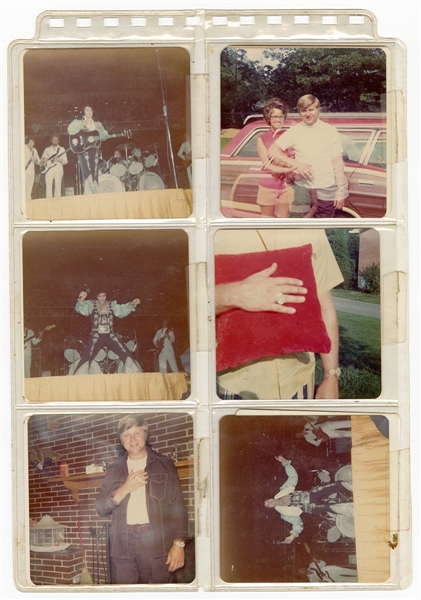 Elvis Presley Mid-1970s Original Concert Archive With Original Stage Snapshot Photographs 