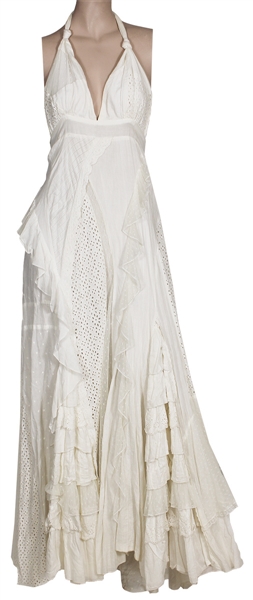 Taylor Swift Seventeen Magazine Photo Shoot Worn Long White Dress