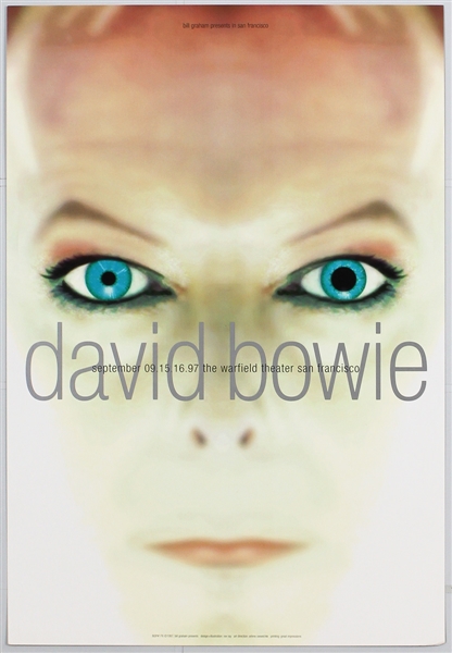 David Bowie Original 1997 Bill Graham Concert Poster