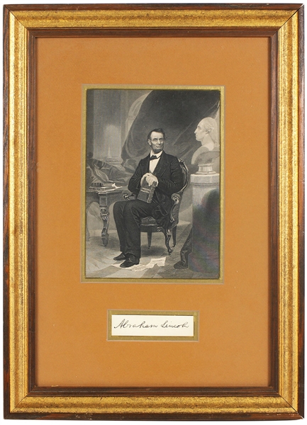 Abraham Lincoln Exceptional Circa 1860 Signature JSA LOA