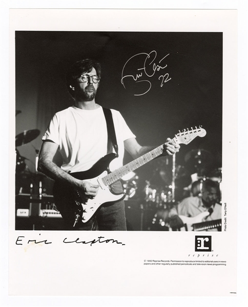 Eric Clapton Signed Photograph JSA LOA