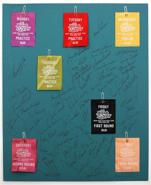1978 Legends of Golf Signed Poster board 50+ Signatures (Arnold Palmer, Billy Casper, Tommy Bolt) JSA Guarantee