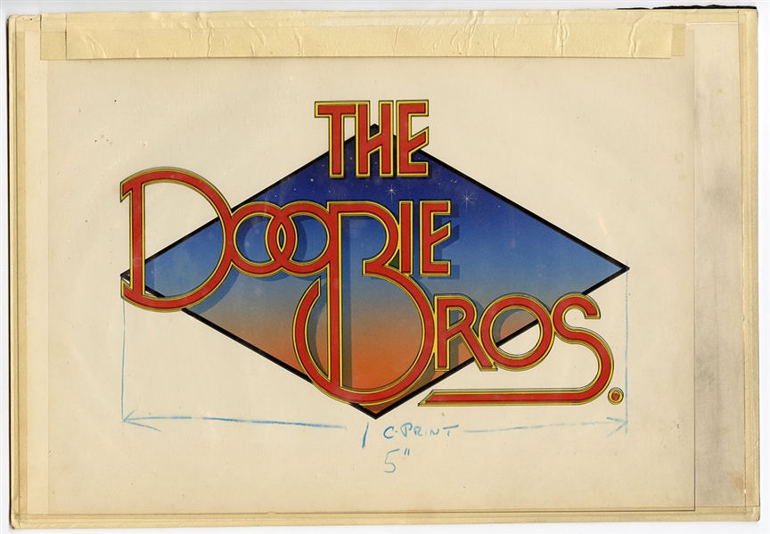 Doobie Brothers Original Larry Vigon Album Artwork from his Personal Collection of Larry Vigon