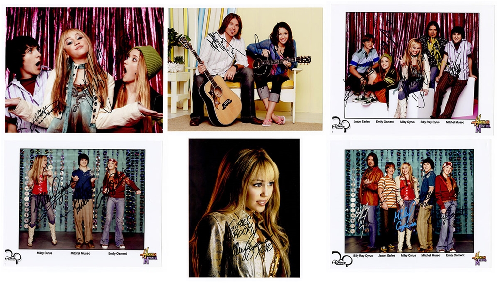 "Hannah Montana" Miley Cyrus and Cast Signed Photograph Archive