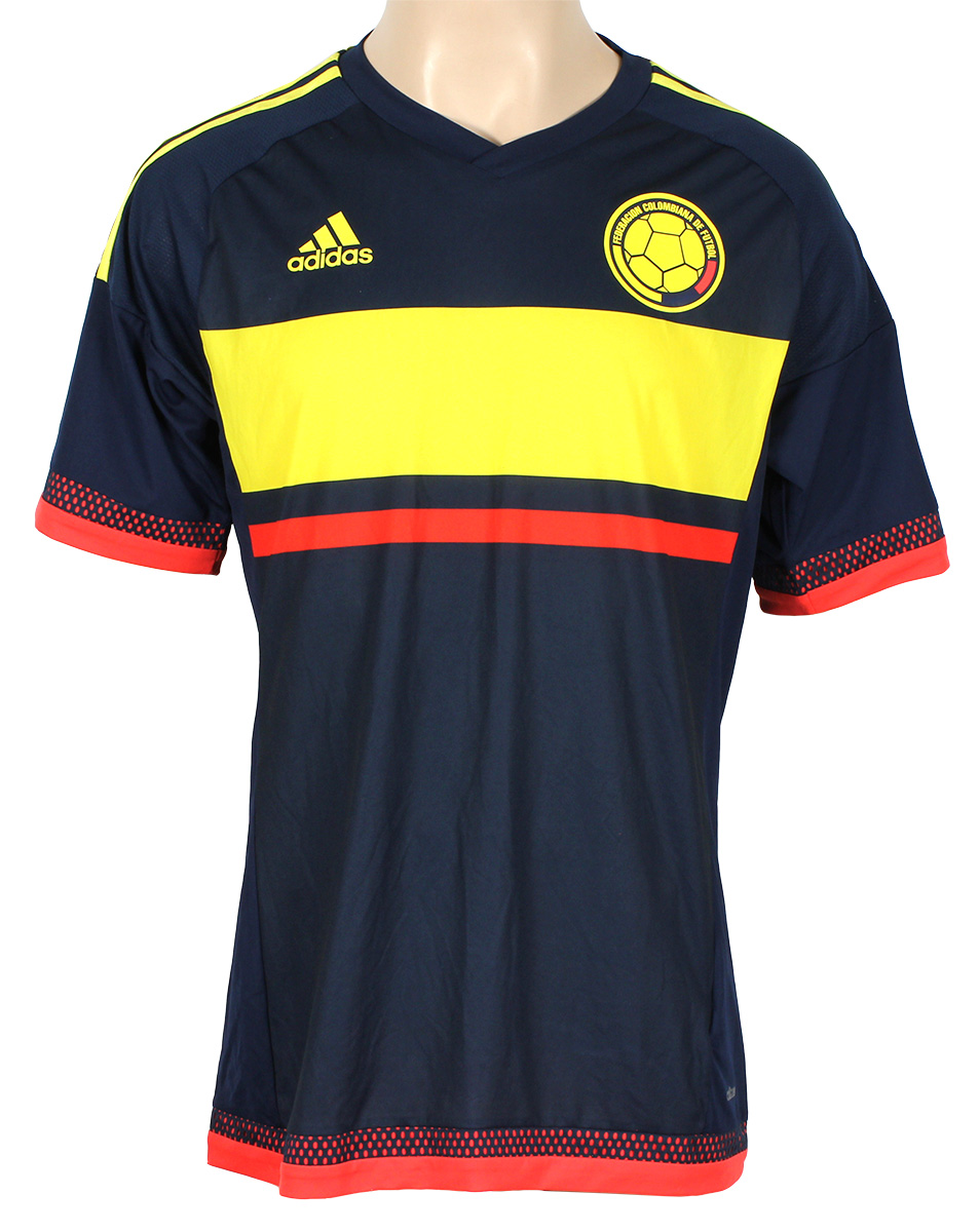 Lot Detail - Ed Worn Adidas Colombia Football Shirt