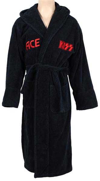 KISS Ace Frehley Owned & Worn Custom Long Black "KISS" Robe