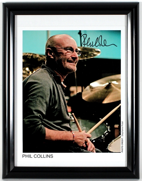 Phil Collins Signed Promotional Photograph JSA Guaranteed