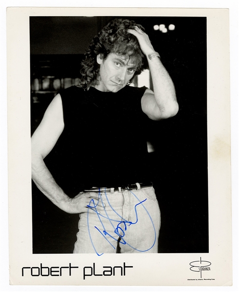 Robert Plant Signed Photograph