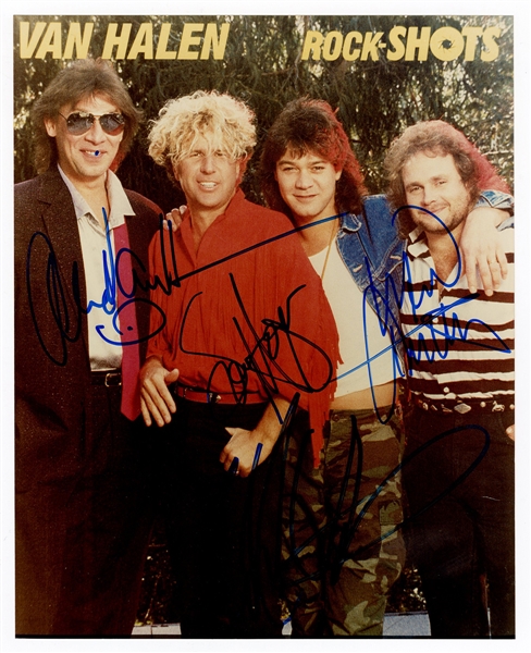 Van Halen Signed "Rock-Shots" Photograph