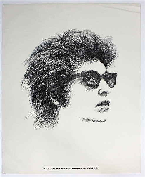Bob Dylan Original Columbia Records Promotional Poster