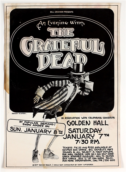 The Grateful Dead Original 1977 Concert Poster
