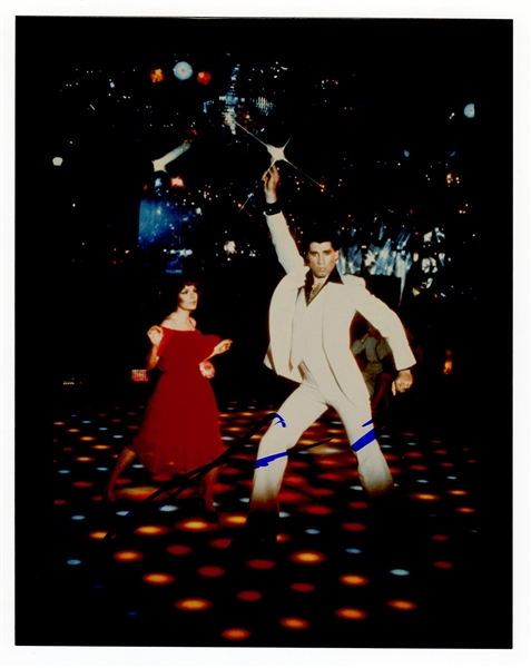 John Travolta Signed "Saturday Night Fever" Photograph Beckett Authentication