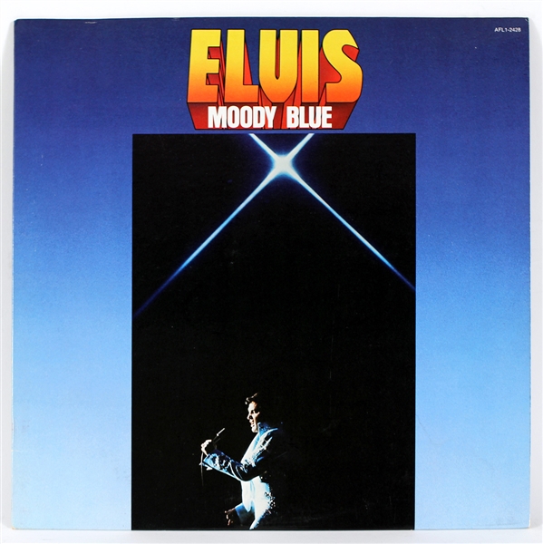 Elvis Presley “Moody Blue” Rare Original Pressing Black Vinyl Stereo LP