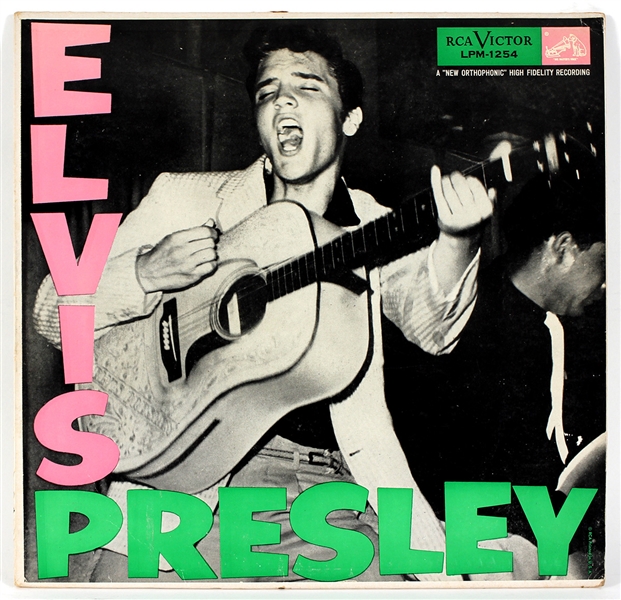 Elvis Presley "Elvis Presley" Original First Pressing With Pink Cover Album