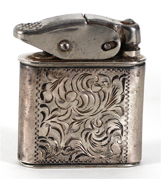 Jimi Hendrix Owned and Used Silver Lighter 