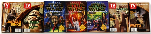 Michael Jackson Owned TV Guides Featuring "Stars Wars"