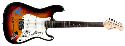 Buffalo Springfield Signed Sunburst Indiana Stratocaster Guitar Beckett LOA