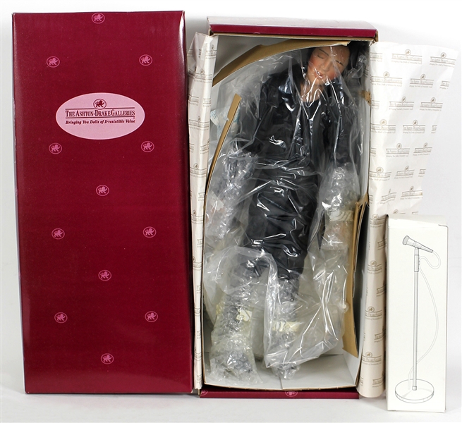 Elvis Presley Original Ashton-Drake Galleries Figurine with Microphone Stand and Box