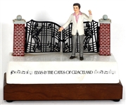 Elvis Presley Original McCormick "Elvis & The Gates of Graceland" Figurine Display with Box