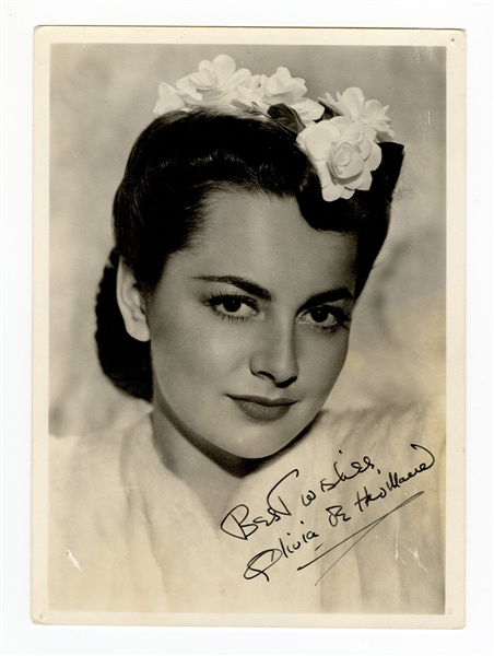 Olivia De Havilland Signed Photograph JSA Authentication