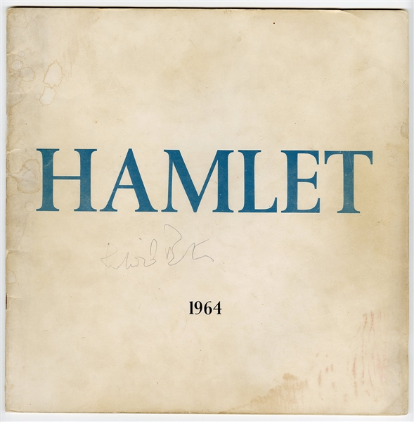 Richard Burton Signed Hamlet Program JSA LOA