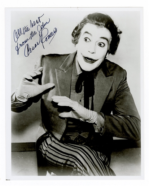 Original Joker Cesar Romero Signed Photograph Beckett COA