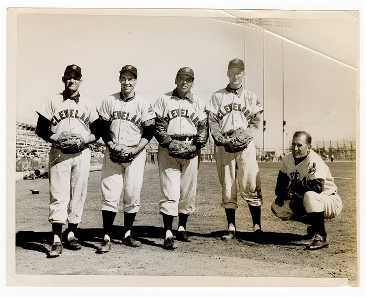 Cleveland Indians Black and White Photograph